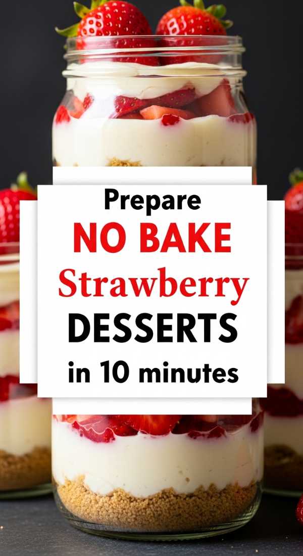 Prepare No Bake Strawberry Desserts In 10 Minutes 69f05ac867e0e