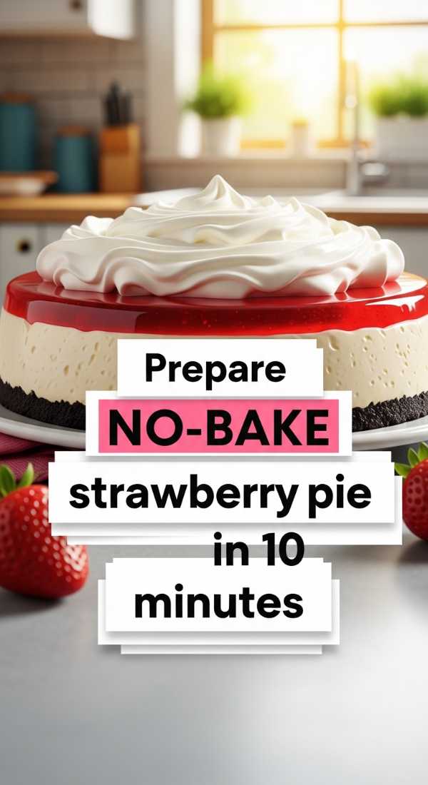 Prepare No Bake Strawberry Pie In 10 Minutes 69e70bf36d4b6