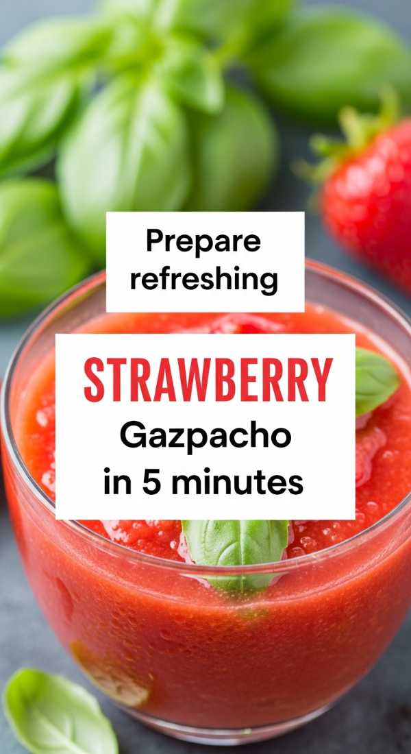 Prepare Refreshing Strawberry Gazpacho In 5 Minutes 69eb7fd1a7732