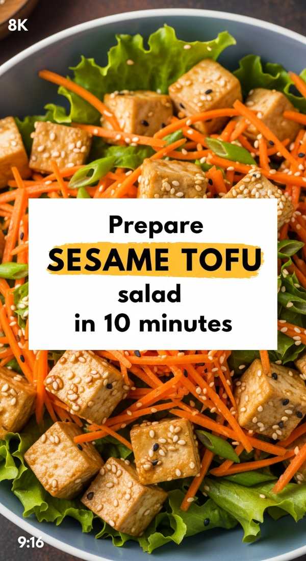 Prepare Sesame Tofu Salad In 10 Minutes 69eb7fd83105f