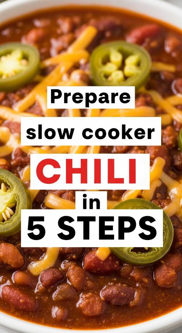 Prepare Slow Cooker Chili In 5 Steps 69e21f08eba44