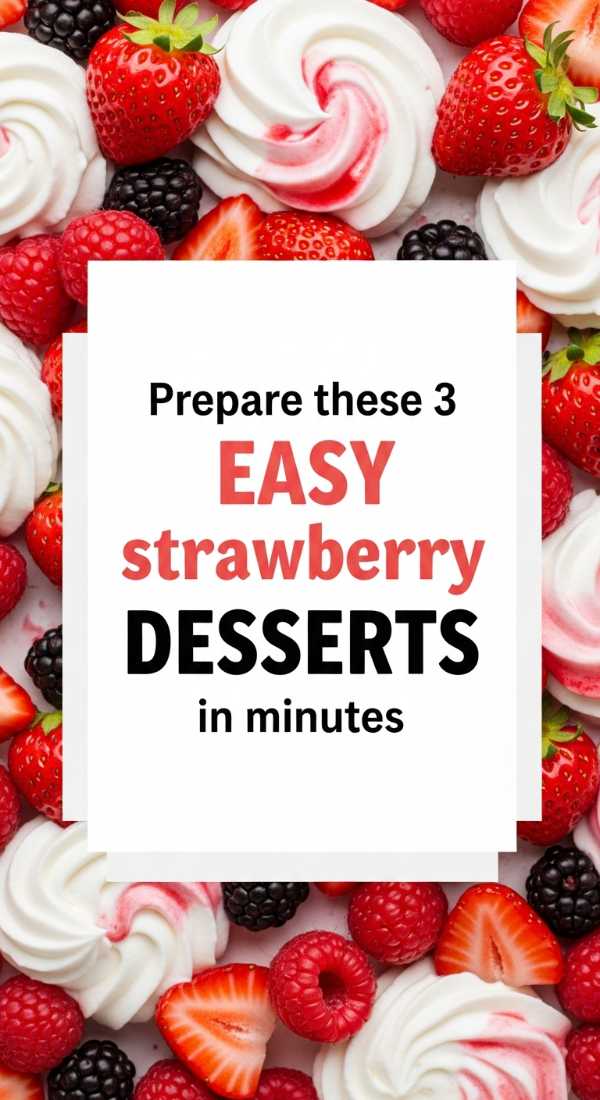 Prepare These 3 Easy Strawberry Desserts In Minutes 69e46e4501686