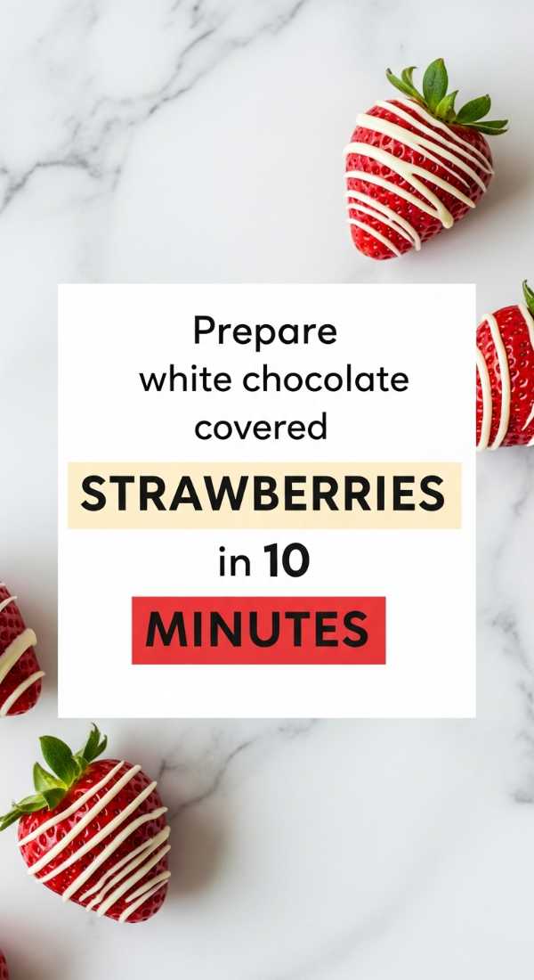 Prepare White Chocolate Covered Strawberries In 10 Minutes 69e46e45c6962