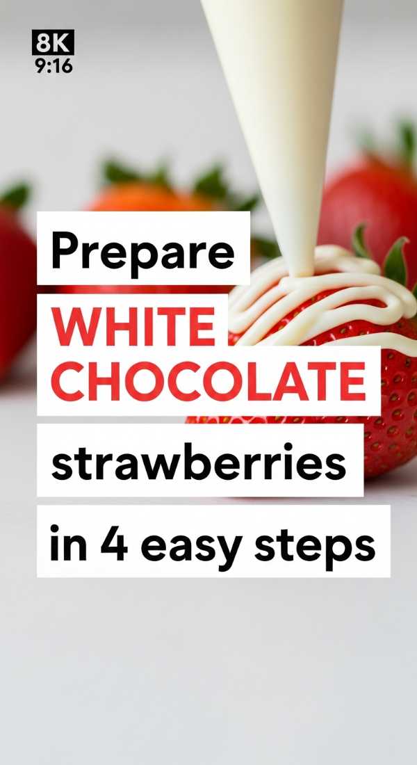 Prepare White Chocolate Strawberries In 4 Easy Steps 69e853d79b253