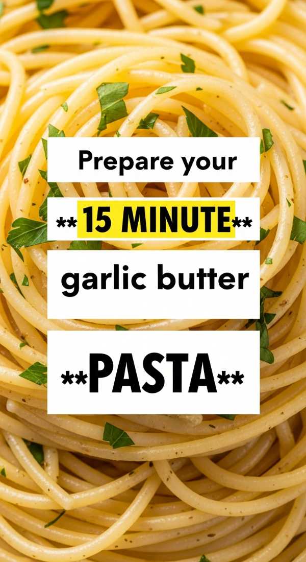 Prepare Your 15 Minute Garlic Butter Pasta 69e70ad17e142