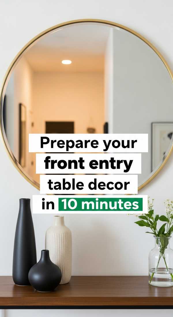 Prepare Your Front Entry Table Decor In 10 Minutes 69e6498c57441