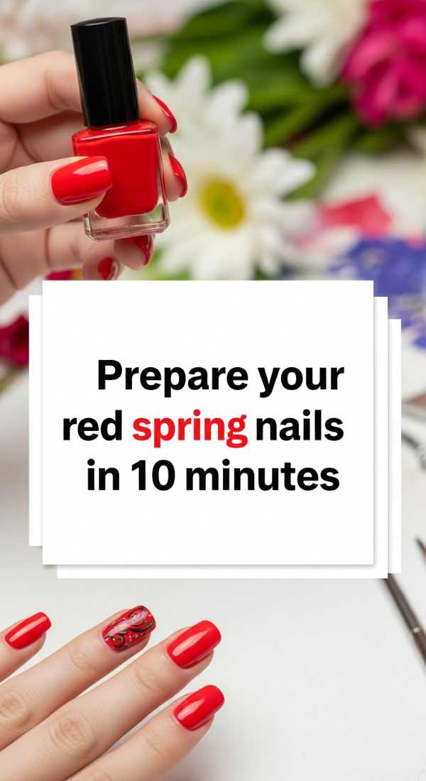 Prepare Your Red Spring Nails In 10 Minutes 69e528742a43c