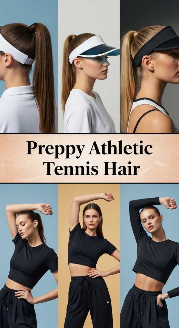 Preppy Athletic Tennis Hair 69ee530171ba8