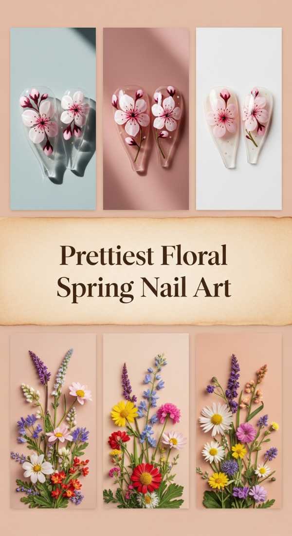 Prettiest Floral Spring Nail Art 69df3ab835ab5