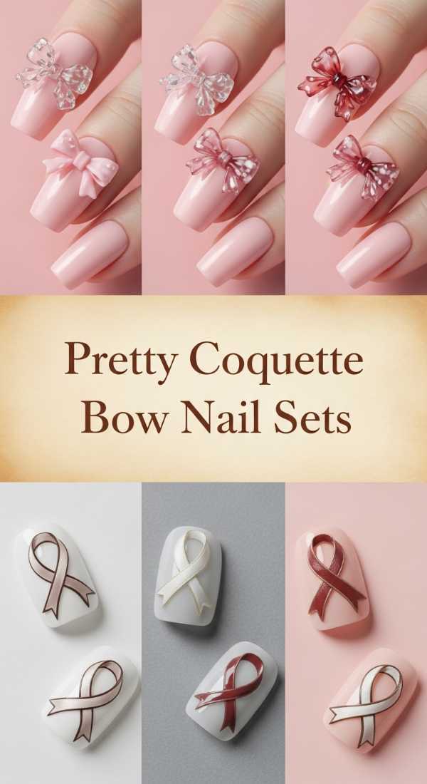 Pretty Coquette Bow Nail Sets 69ee41845881f