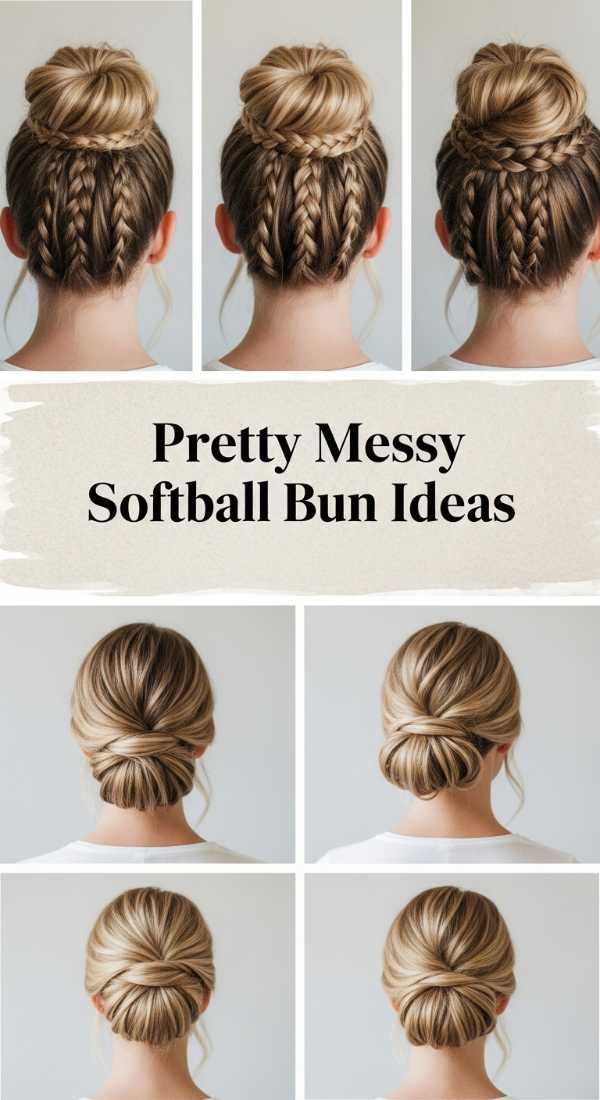Pretty Messy Softball Bun Ideas