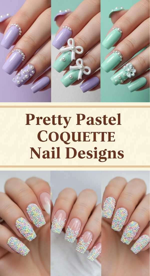 Pretty Pastel Coquette Nail Designs 69ecf88e1ff24