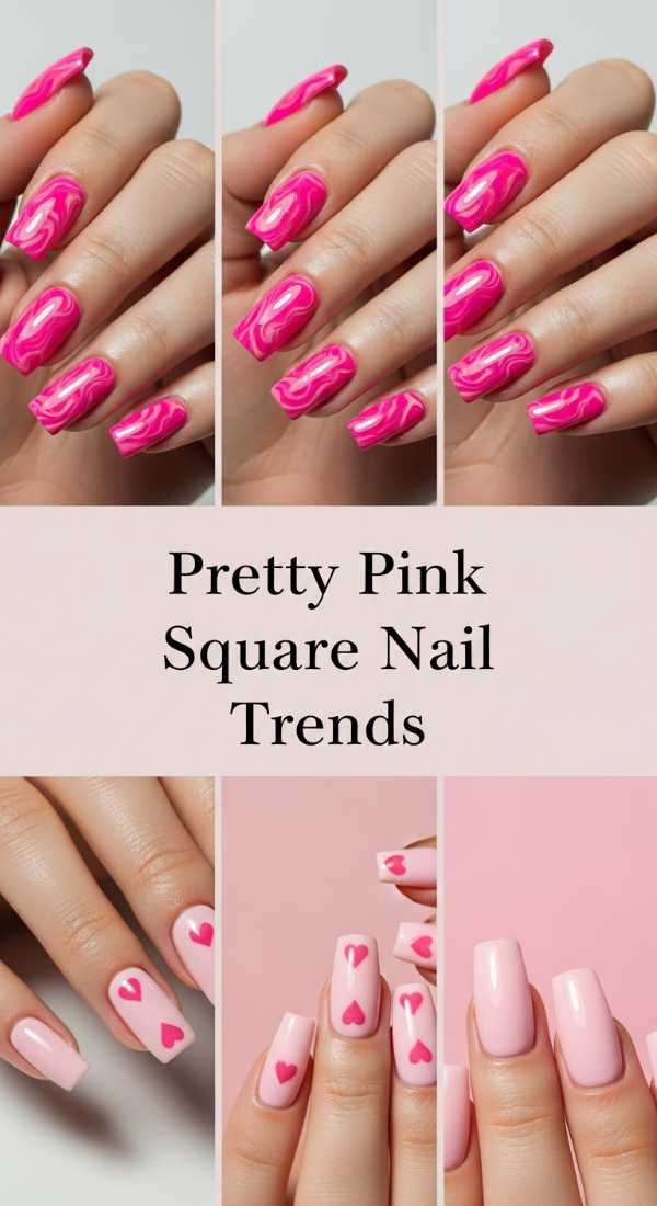 Pretty Pink Square Nail Trends