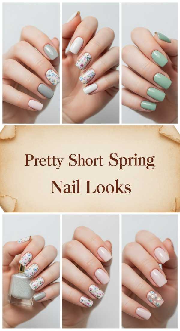 Pretty Short Spring Nail Looks