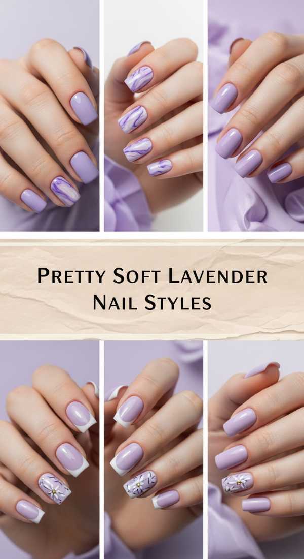 Pretty Soft Lavender Nail Styles