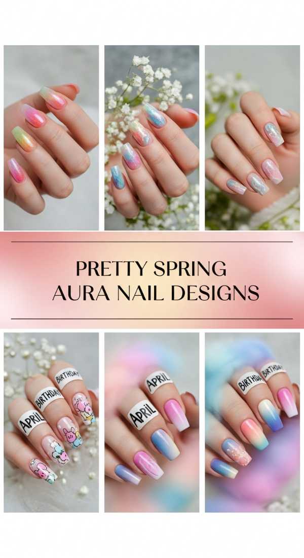 Pretty Spring Aura Nail Designs 69f32d7b54bd8