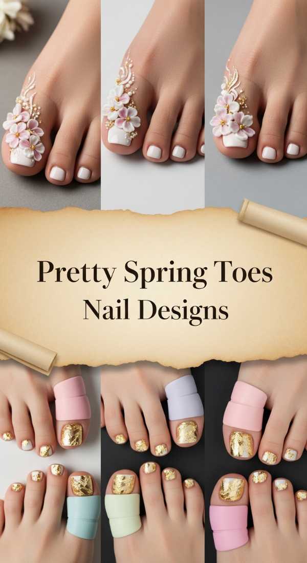 Pretty Spring Toes Nail Designs 69e5f3f60bfb1