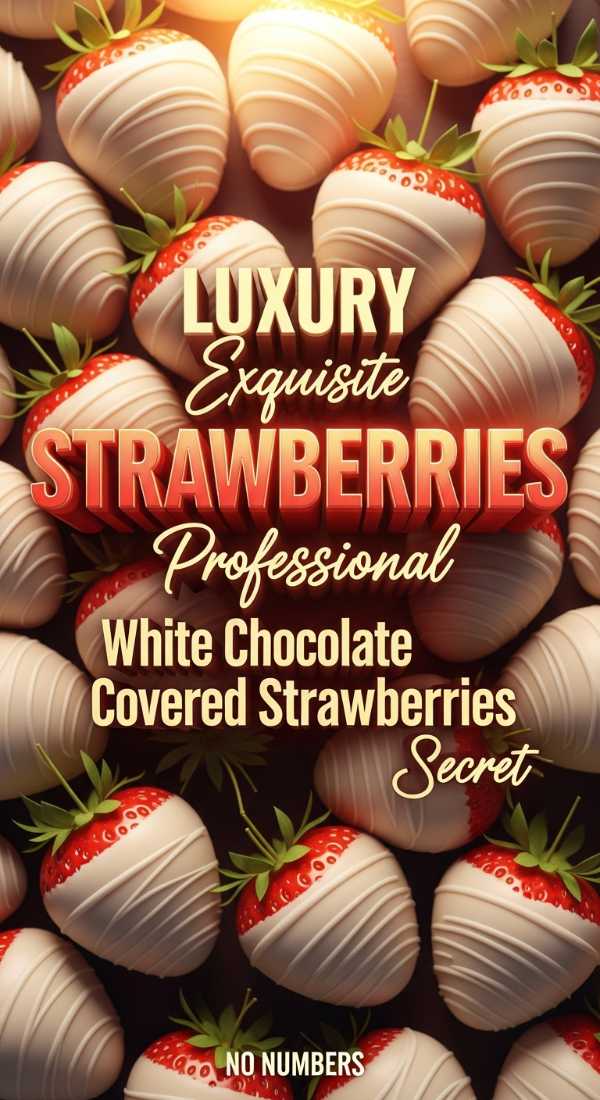 Professional White Chocolate Dipped Strawberries Guide 69dfd95697483