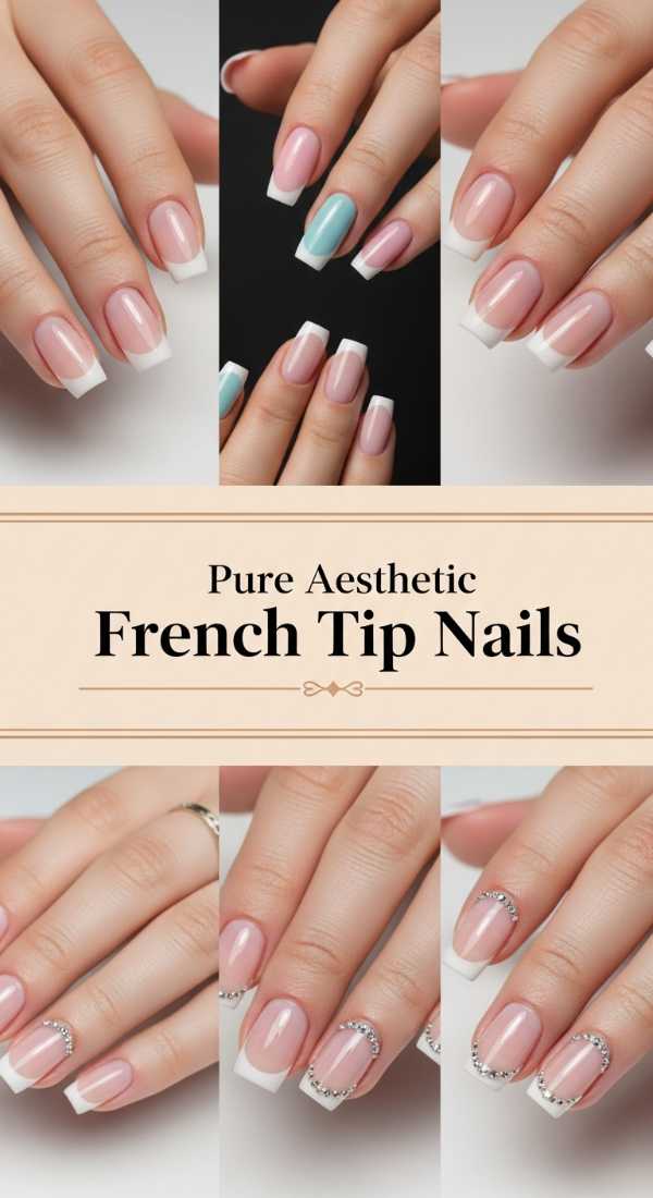 Pure Aesthetic French Tip Nails 69ee40803f522