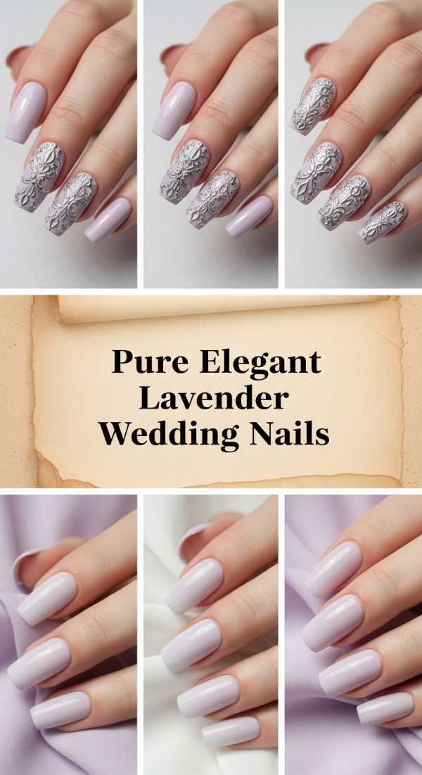 Pure Elegant Lavender Wedding Nails 69ee408d4d3be