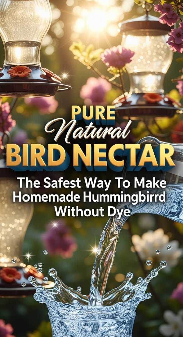 Pure Homemade Hummingbird Nectar