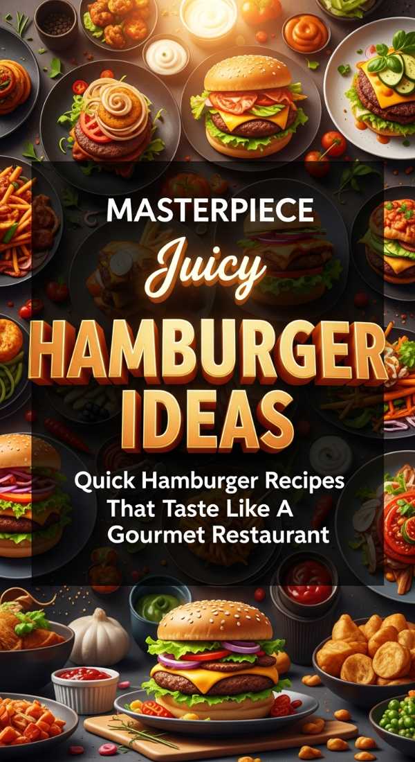 Quick Hamburger Recipes That Taste Like A Gourmet Restaurant 69e4a936a03e6
