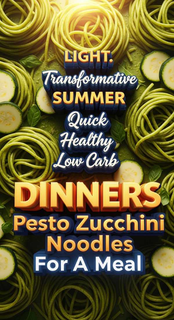 Quick Pesto Zucchini Noodles For Healthy Dinner 69e7246f388ab