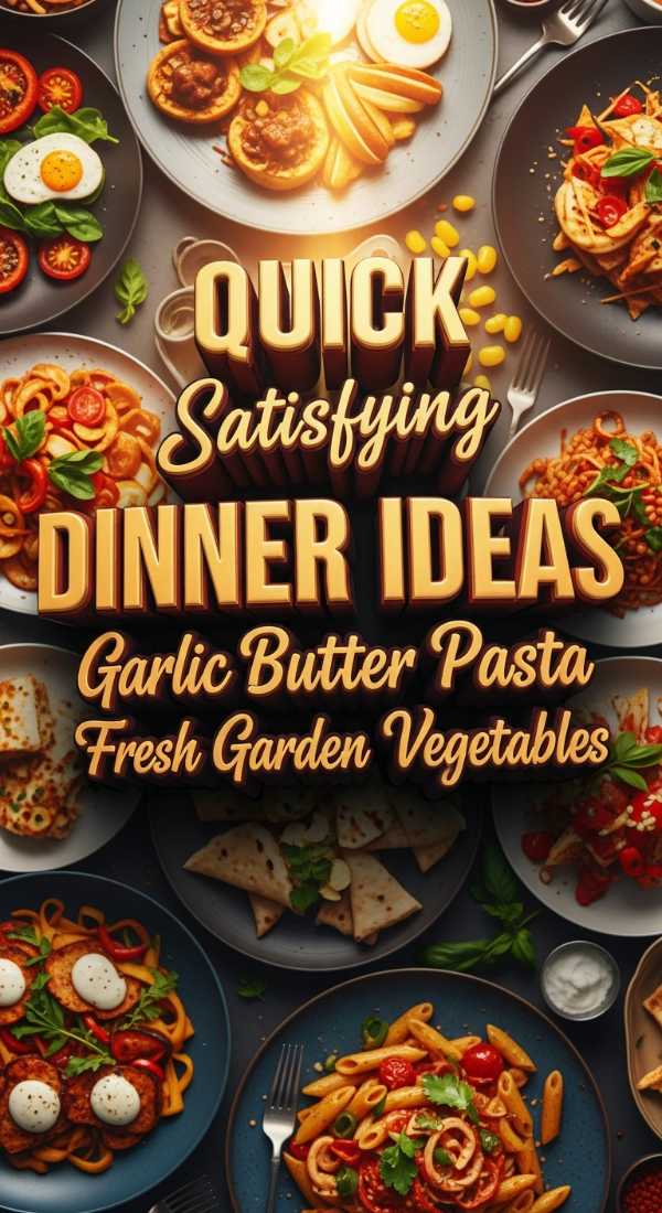 Quick Satisfying Dinner Ideas With Garlic Butter Pasta 69df1b571e204
