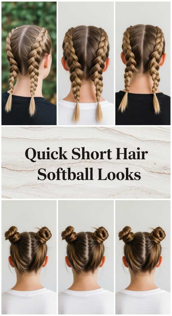 Quick Short Hair Softball Looks 69e742d566417