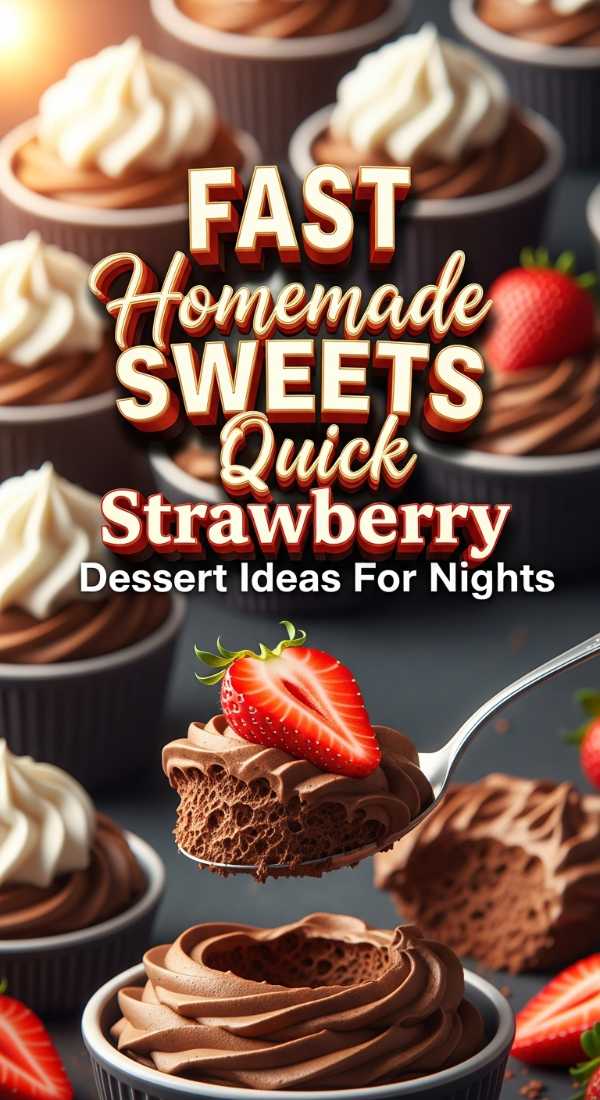 Quick Strawberry Chocolate Mousse 69ec984de2746