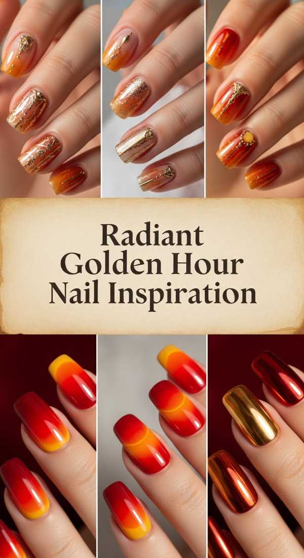 Radiant Golden Hour Nail Inspiration 69ece59fc5020