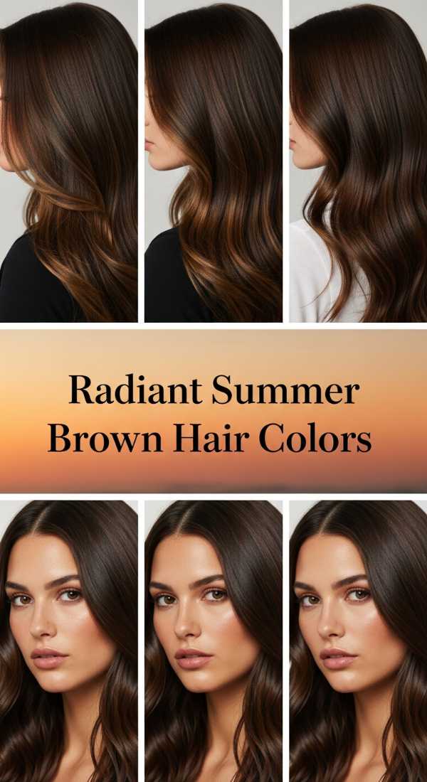Radiant Summer Brown Hair Colors