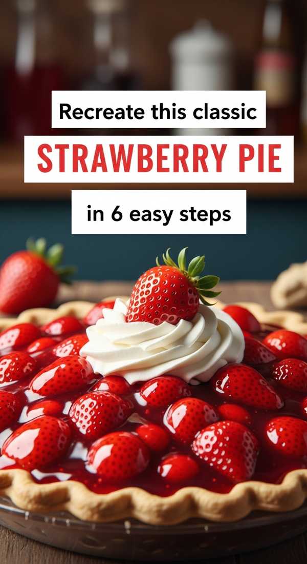 Recreate This Classic Strawberry Pie In 6 Easy Steps 69e21f0dcae09