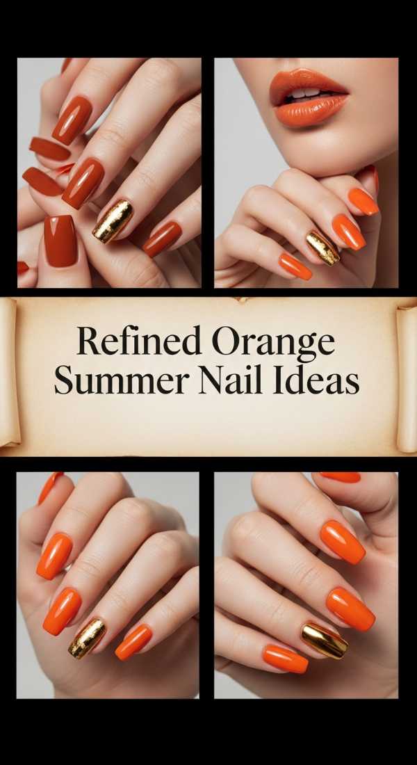 Refined Orange Summer Nail Ideas 69ee591d0e7d8