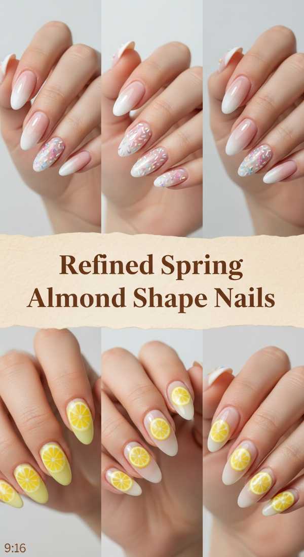 Refined Spring Almond Shape Nails 69df3ac152709