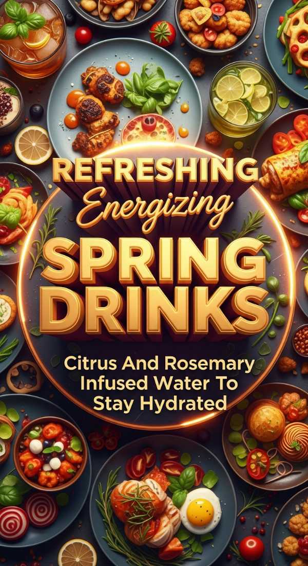 Refreshing Energizing Spring Drinks Citrus And Rosemary Infused Water To Stay Hydrated 69e9bba630d9d