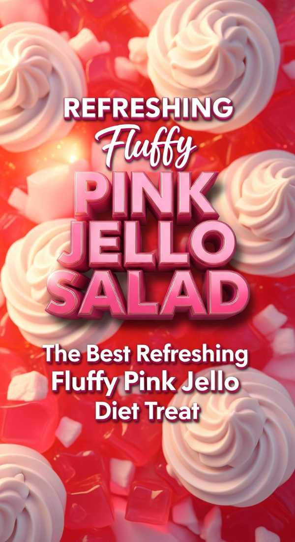 Refreshing Fluffy Pink Jello Diet Treat