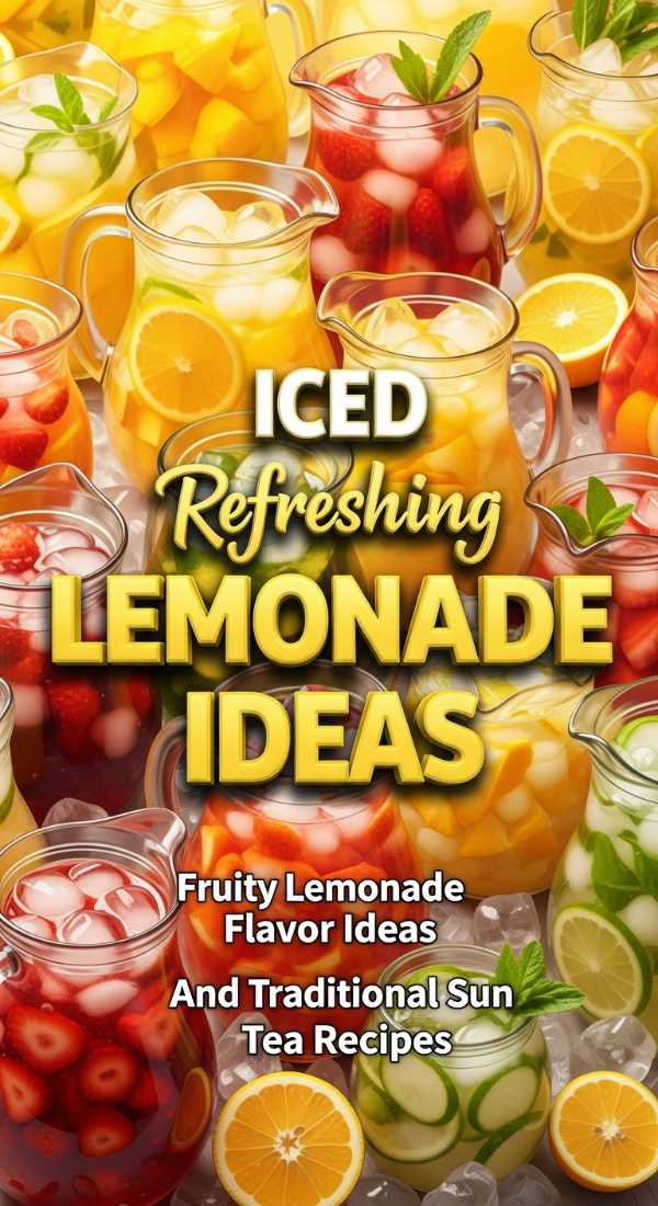 Refreshing Lemonade Flavor Ideas And Sun Tea 69f1de7521af1