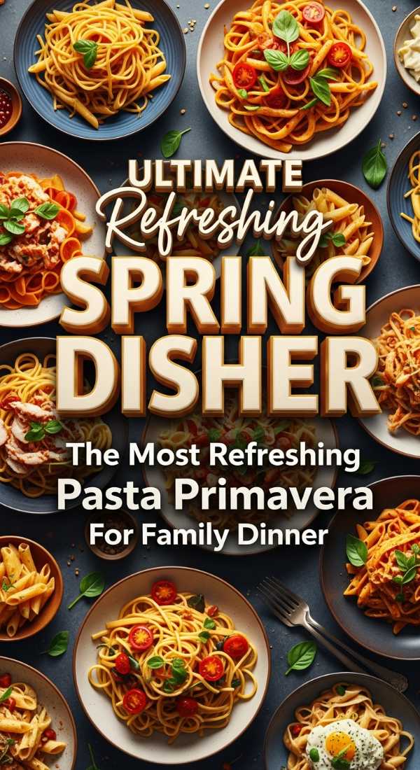 Refreshing Pasta Primavera Spring Dinner 69e9bc94ed3c4