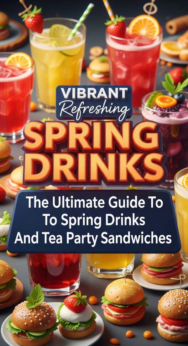 Refreshing Spring Drinks And Tea Party Menu Ideas