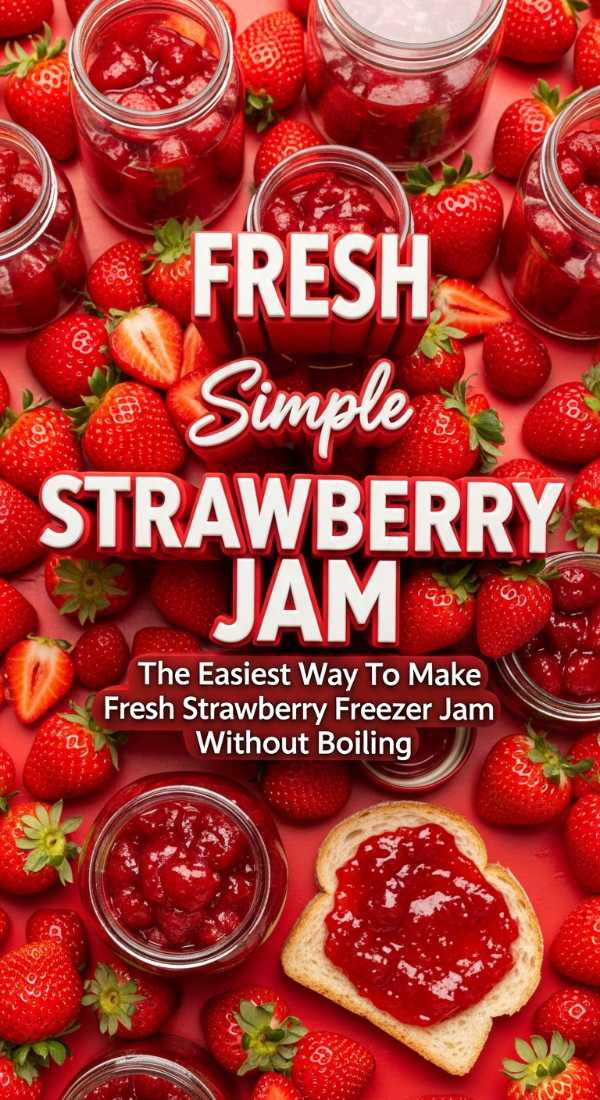 Refreshing Spring Strawberry Freezer Jam