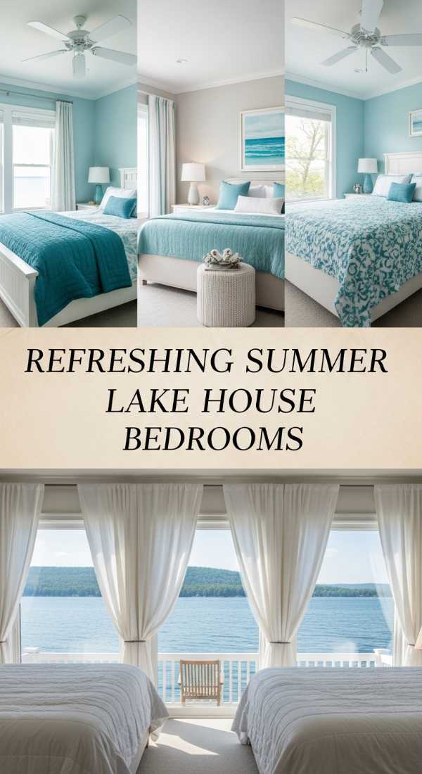 Refreshing Summer Lake House Bedrooms 69ea60a5ee172