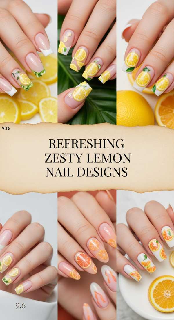 Refreshing Zesty Lemon Nail Designs 69f0ca3a8a7e7