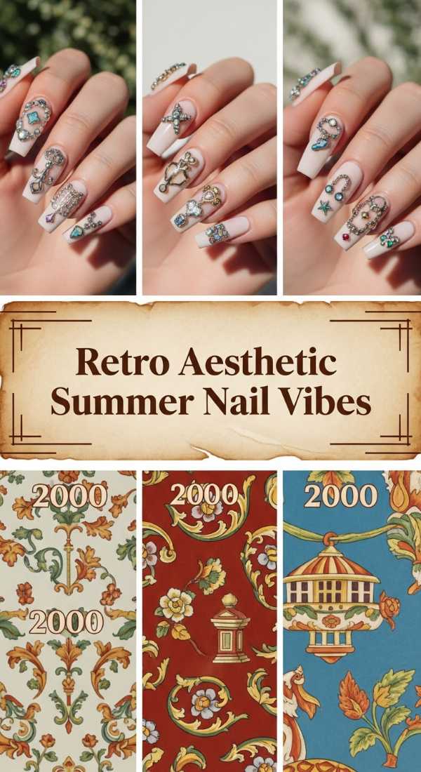 Retro Aesthetic Summer Nail Vibes 69f0cc50a09e8