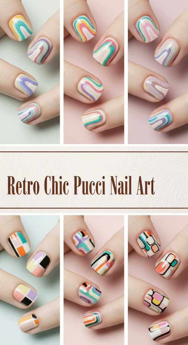 Retro Chic Pucci Nail Art 69f32d4e3aa48