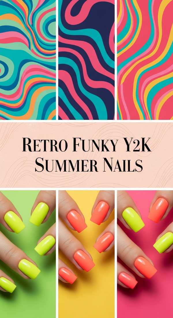 Retro Funky Y2k Summer Nails 69f0cc393dde8