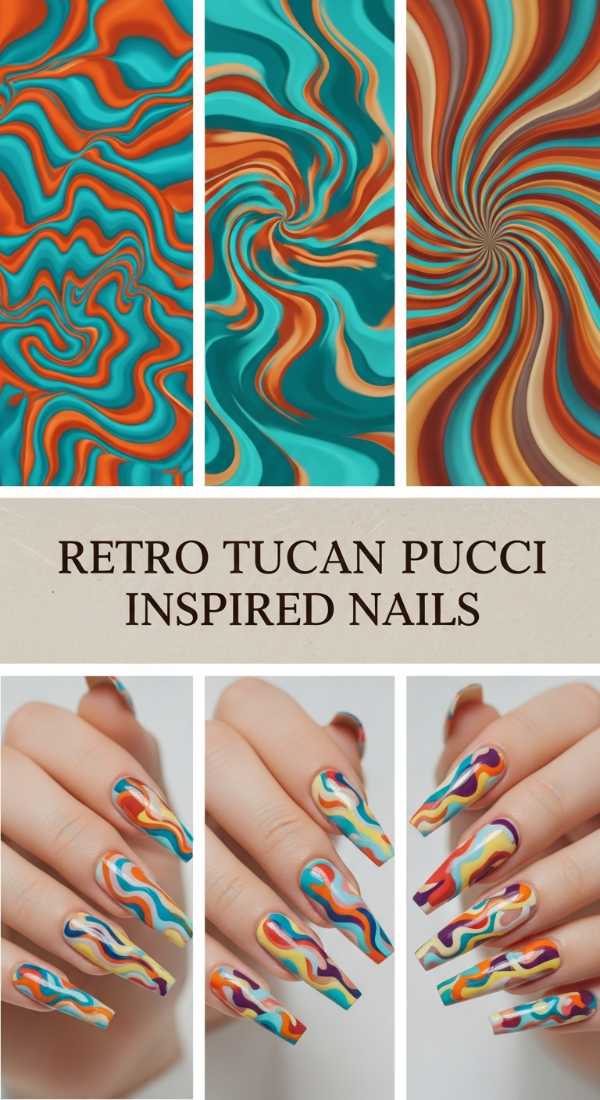 Retro Tuscan Pucci Inspired Nails 69ee4198e78f3