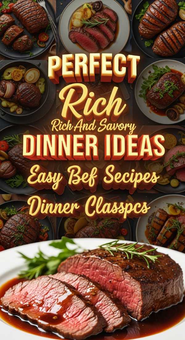 Rich And Savory Easy Beef Recipes Dinner Classics 69eb222635a51