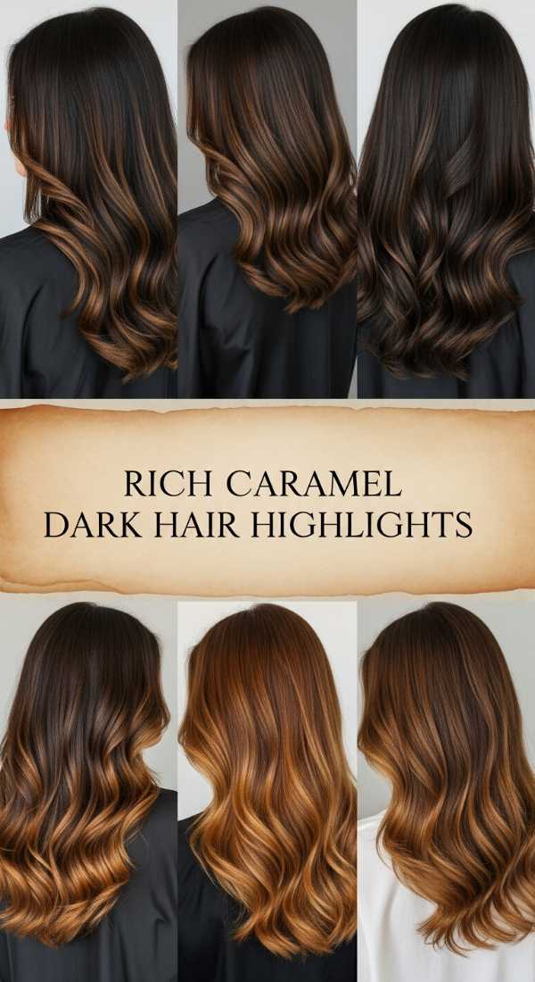 Rich Caramel Dark Hair Highlights 69e9ccff99be9