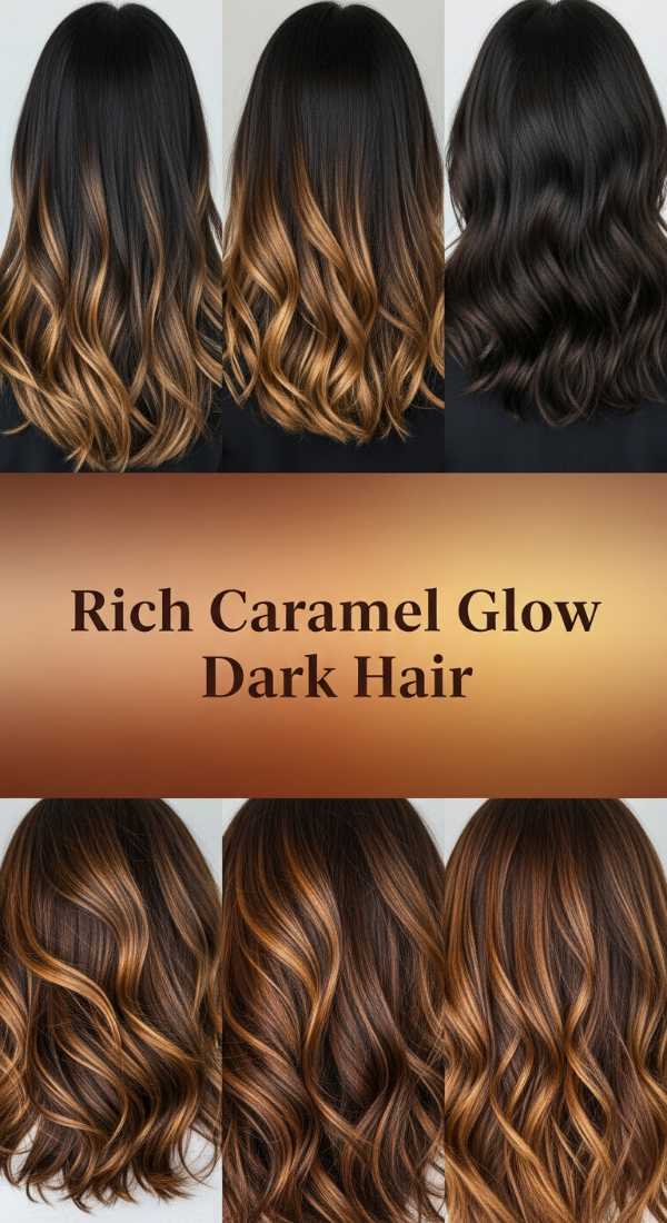 Rich Caramel Glow Dark Hair 69eb96657539f
